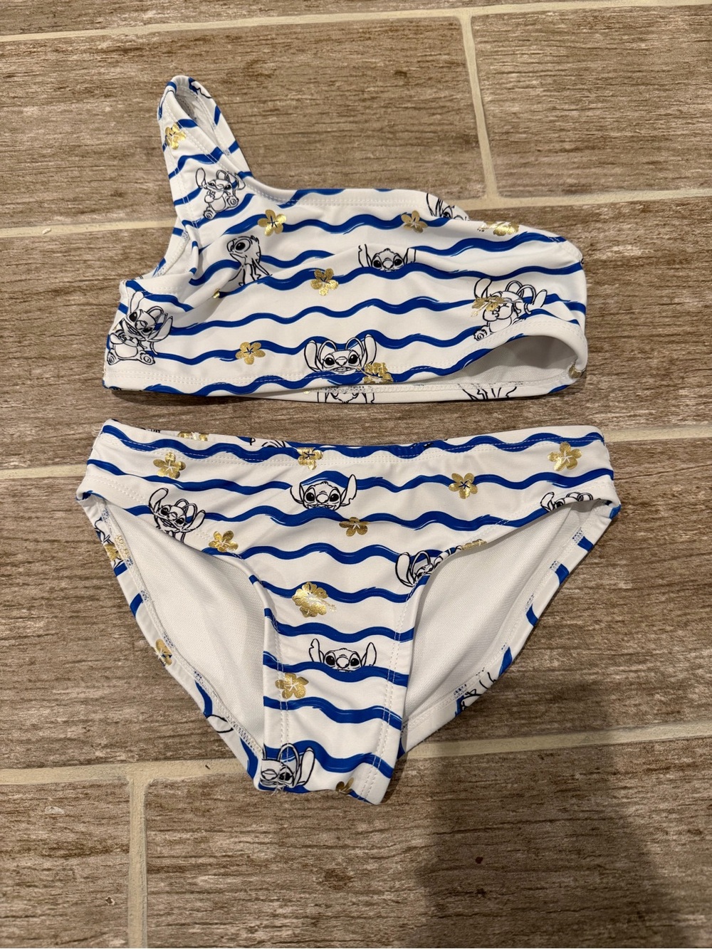 CAT & JACK DISNEY Stitch two piece bathing swimsuit